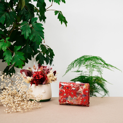 Mały czerwony portfel damski BajuBaj RFID PD2000s132