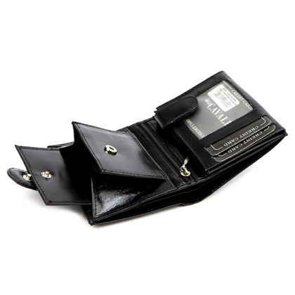 Skorzany portfel meski srednich rozmiarow z systemem RFID