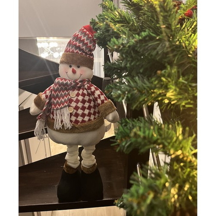 Bałwan świąteczny- teleskopowy 105cm Ruhhy 22341