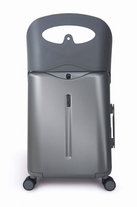 Walizka podróżna średnia z siedziskiem dla dziecka Dark Grey MiaMily