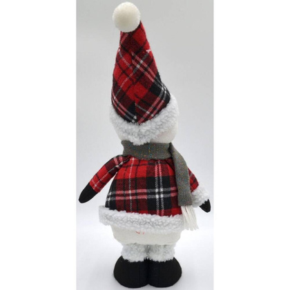 Bałwanek dekoracyjny 50 cm czerwony