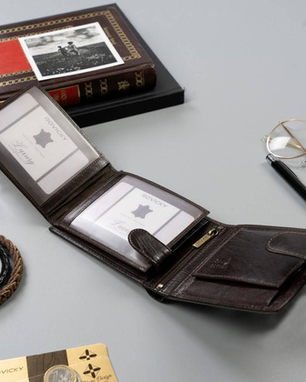 Elegancki portfel męski z membraną antyskimmingową