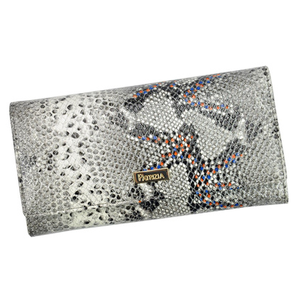 Portfel damski skórzany PELLUCCI SN-100 RFID popiel + róż