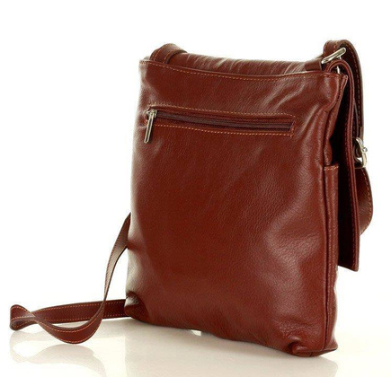 Listonoszka damska skórzana brąz migdałowy ASSISI - min. zamówienie 20 / 50 / 100 szt.