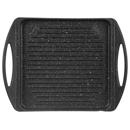 Płyta grillowa granitowa patelnia do grillowania smażenia prostokątna GRANDE 34x26,5 cm