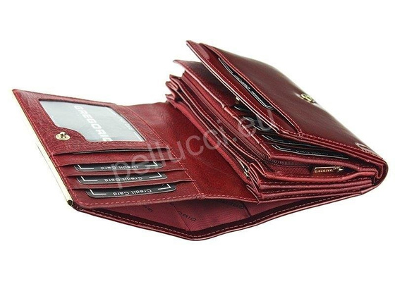 Portfel damski skórzany PELLUCCI ZLL-112 Ciemny brąz