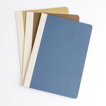 Notatnik A5 z okładką z tektury naturalnej / Eco-flora