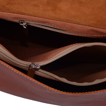 Torebka damska skórzana KEMER 886 Jasny Brąz