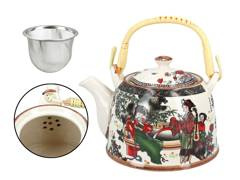 Czajnik ceramiczny z zaparzaczem