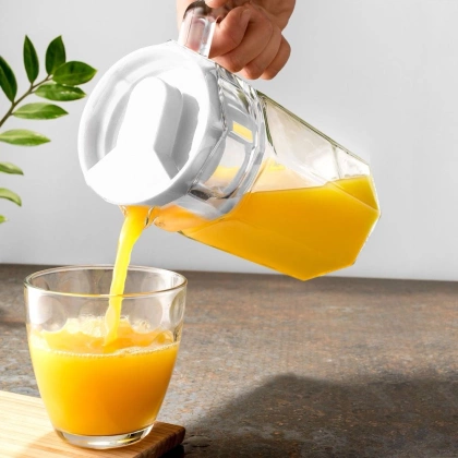 Dzbanek z pokrywką szklany 1,5 l