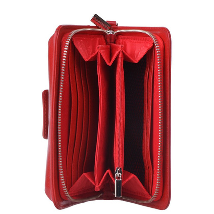 Portfel damski skórzany BELLUCCI D62 Czerwony - min. zamówienie 20 / 50 / 100 szt.