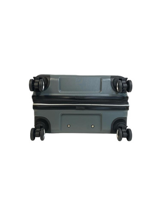 LYS Paris Hawana Średnia twarda szara walizka na kółkach 66 cm