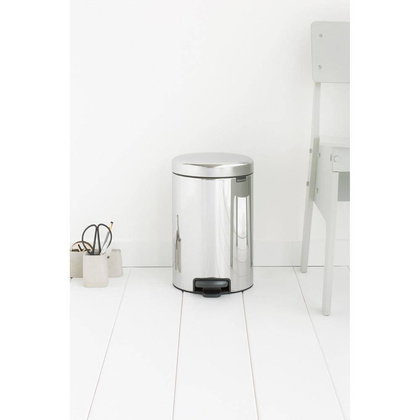 Kosz na śmieci pedałowy Newicon 12l stal 113581