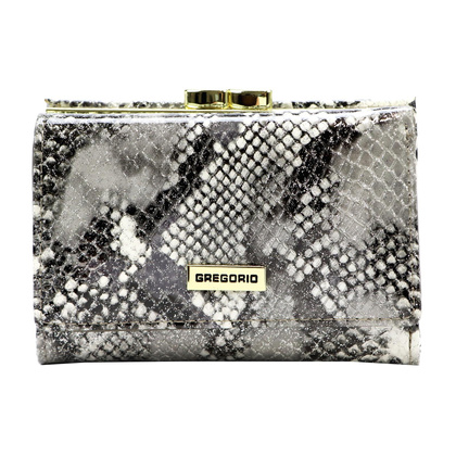 Portfel damski skórzany PELLUCCI SNR-117 Popiel