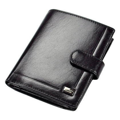 Elegancki portfel męski ze skóry naturalnej