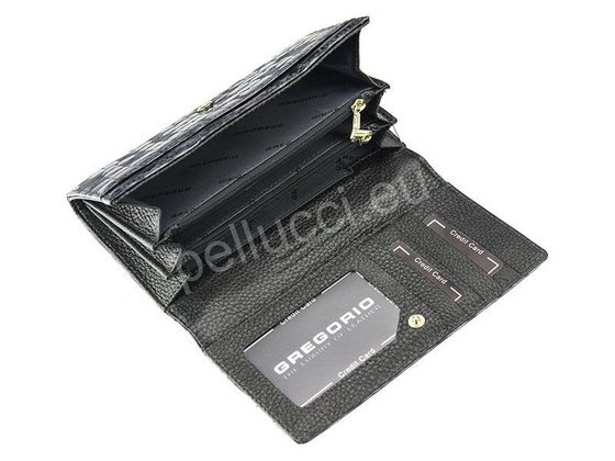 Portfel damski skórzany PELLUCCI FS-114 Wiśniowy