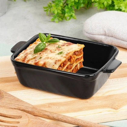 Naczynie żaroodporne ceramiczne czarne 350 ml