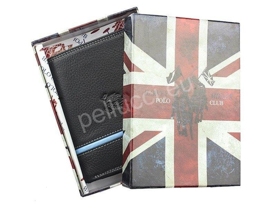 Portfel męski skórzany PELLUCCI Polo Club 5313 475 Czarny