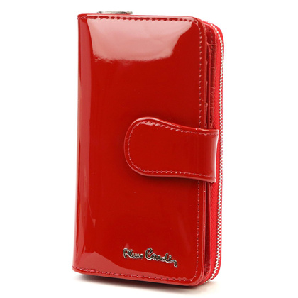 Portfel damski skórzany PIERRE CARDIN 07 SHINY 116 Czarny