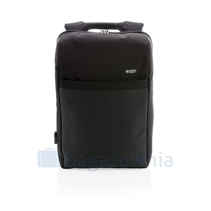 Plecak na laptopa 15" z ochroną RFID Swiss Peak Czarny