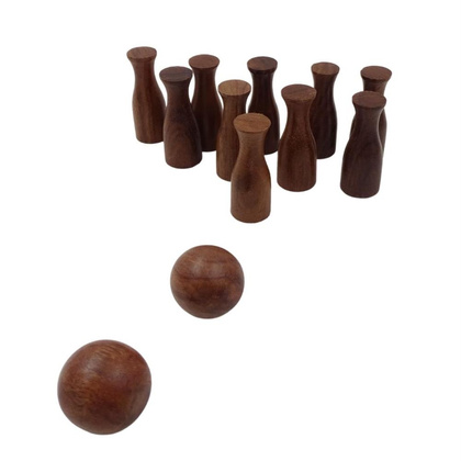 Drewniane Mini Kręgle w pudełku SE08