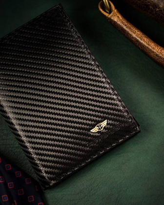 Duży, skórzany portfel męski bez zapięcia