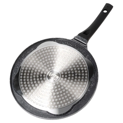 Patelnia do jajek granitowa 4 otwory BLACK LINE 26 cm