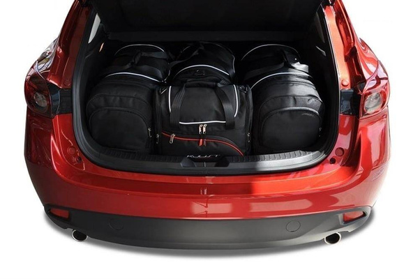 MAZDA 3 HATCHBACK 2013-2018 TORBY DO BAGAŻNIKA 4 SZT KJUST