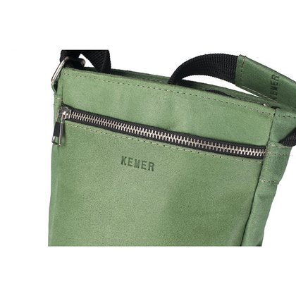 Torba skórzana KEMER S6 Zielona - min. zamówienie 20 / 50 / 100 szt.