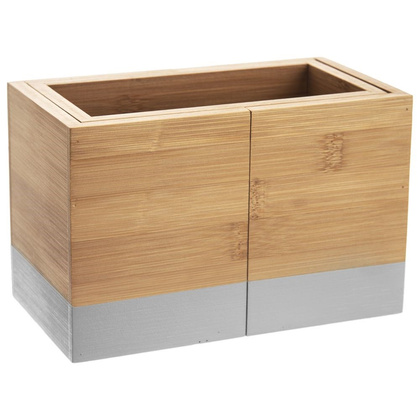 Stojak na sztućce i przybory kuchenne/ organizer rozkładany drewniany