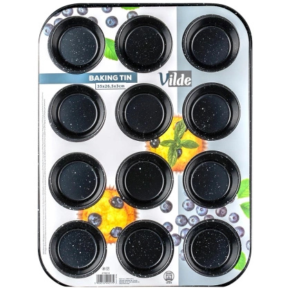 Forma do muffinek granitowa 35x26,5 cm