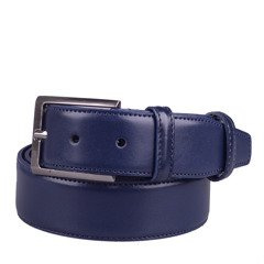Pasek męski skórzany KEMER Granatowy - min. zamówienie 20 / 50 / 100 szt.