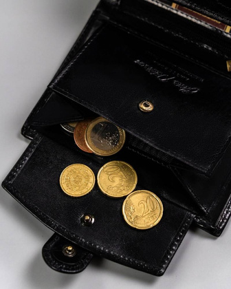 Skorzany portfel meski na zatrzask