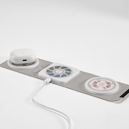 Bezprzewodowa ladowarka Linnaeus Recycled PU 15W