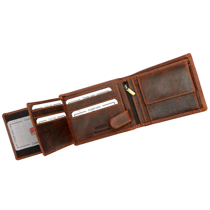 Portfel męski skórzany PELLUCCI UGLE N992 brązowy