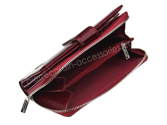 Portfel damski skórzany PIERRE CARDIN 02 LEAF 116 Niebieski