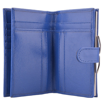 Portfel damski skórzany KEMER P13 Niebieski - min. zamówienie 20 / 50 / 100 szt.