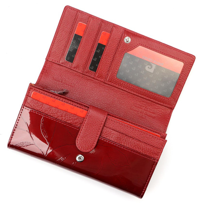 Duży skórzany portfel damski Pierre Cardin