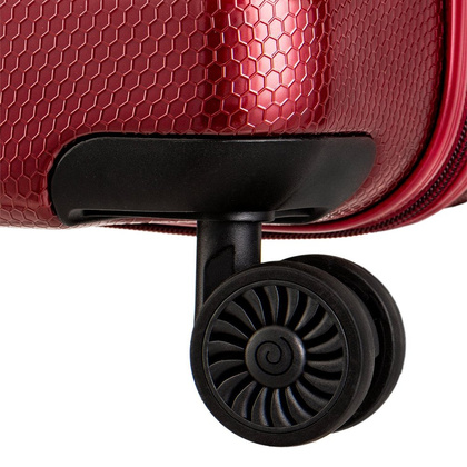 Średnia walizka PUCCINI PANAMA PC029B 3 Czerwona