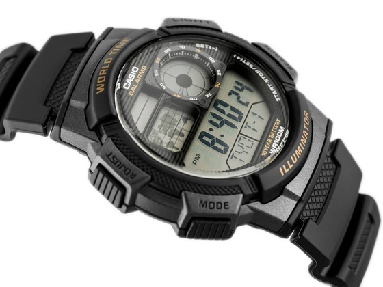 ZEGAREK MĘSKI CASIO AE-1000W 1AV (zd073a) - WORLD TIME