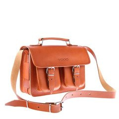 Stylowa torba kuferek KEMER VOOC Vintage P30 koniak