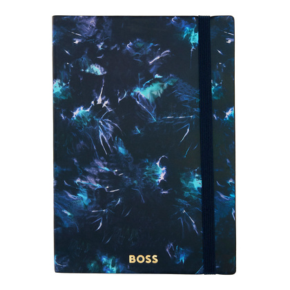 Notatnik Hugo Boss A5 Tie-dye Flower Navy Lined