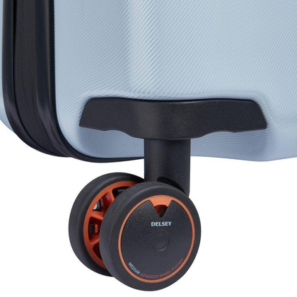 Walizka CACTUS SLIM 55 cm biało-niebieska