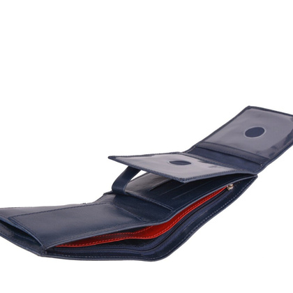 Portfel męski skórzany KEMER M31 Granatowy - min. zamówienie 20 / 50 / 100 szt.