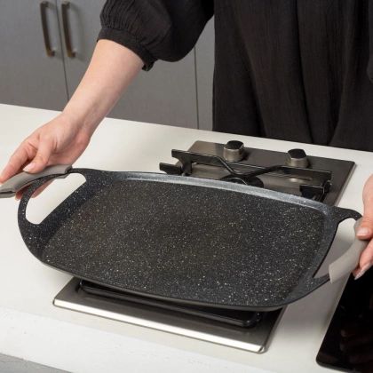 Płyta do grillowania granitowa FUNTZIO 48x29 cm