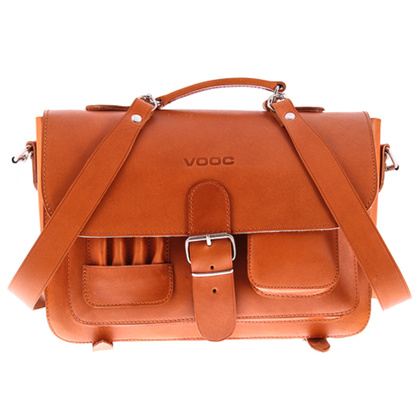 TECZKA SKÓRZANA 3W1 KEMER VOOC Vintage P13 BRĄZOWA