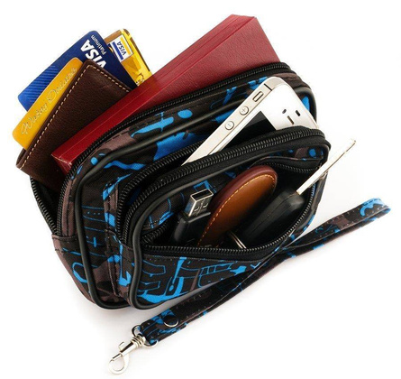 Rewelacyjna, poręczna, męska saszetka, wykonana z trwałego materiału