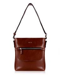 Skórzana torba damska Perea FL20 brązowa vintage - min. zamówienie 20 / 50 / 100 szt.