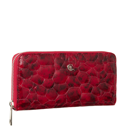 Czerwony Portfel Damski ze Skóry Licowej – Elegancja i Niezawodna Funkcjonalność PD090s90 RFID