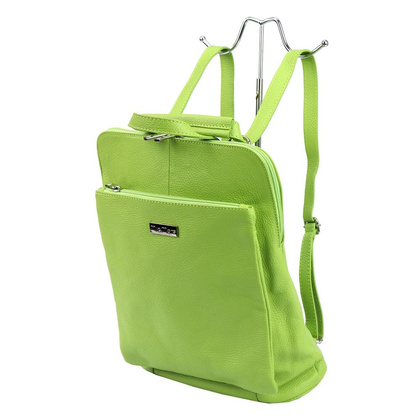 Średniej wielkości plecak z naturalnej, włoskiej skóry bydlęcej